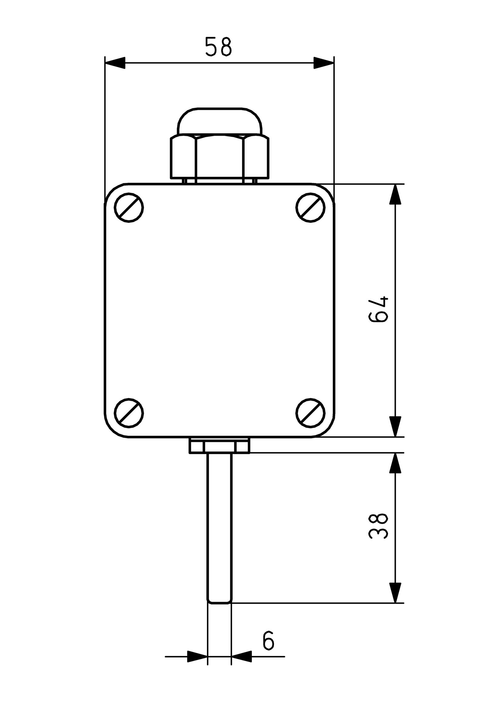 Sensor (HVAC) PT100 m.Gehäuse