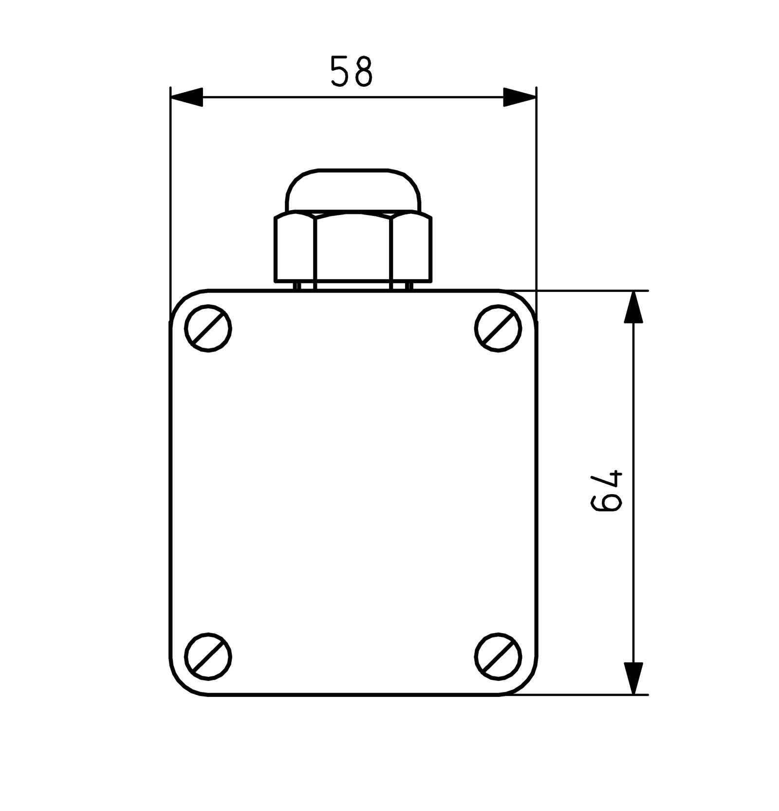 Sensor (HVAC) m.Gehäuse