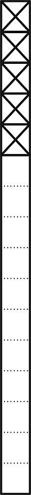 Kommunikations-Säule Alu freisteh anthgr 5mod 211x1644x130mm 230 V-Integration