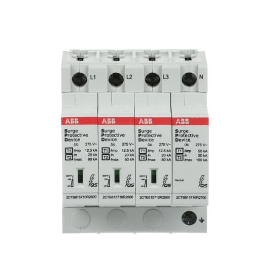 Blitzstromableiter TN-S T 230VAC 230VDC 1,3kV 4TE Netzform TT Hutschiene TH35