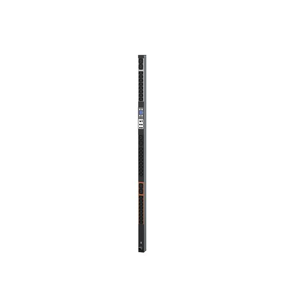 Rack-Stromverteilung 1HE 24xC13 6xC19 M 260V m.Display m.LED-Anz Schaltbar