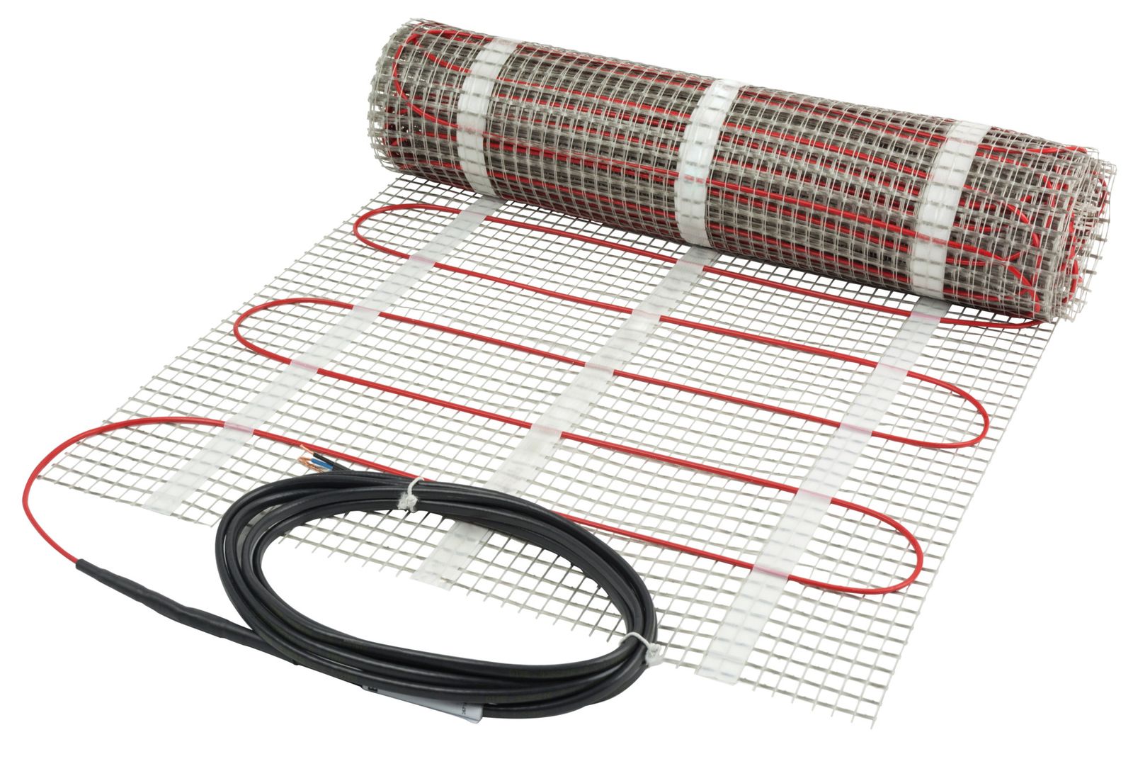 Heizkabel 150W/qm 1350W 9qm 1Kaltl 230V 11W/m Mit Trägermatte 18000x500x3,2mm