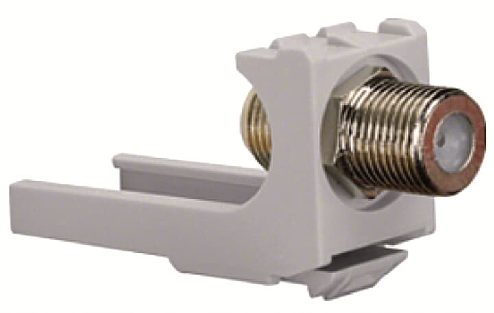 F-Buchse Rundkabel Löt/Löt Iso.Einb Isolierter Einbau