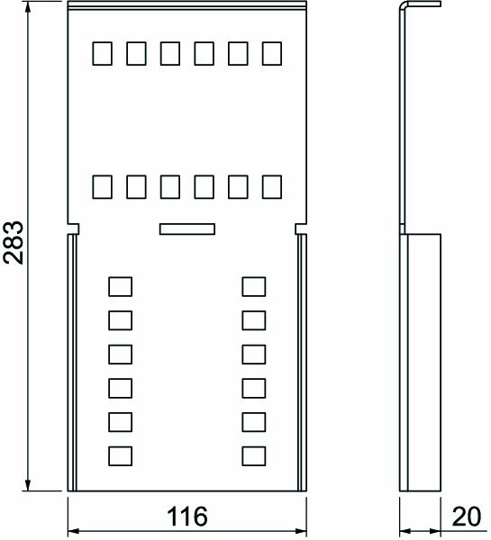 Gelenkverbinder ST Schraubverb 250x110mm Geeignet für Kabelleiter f.Kabelrinne