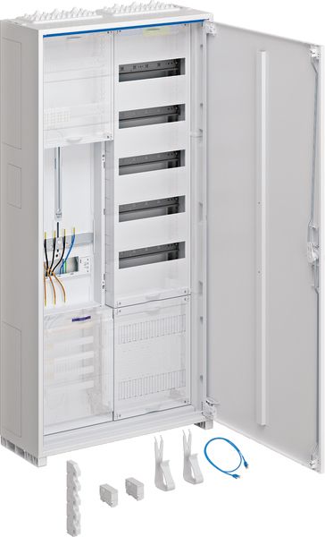 Komplettschrank AP/UP 1Z 1stö 2Feld IP44 SS_5p 1100x550x205mm