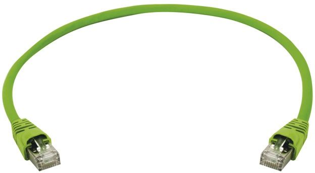 Patchkabel Cat6A 0,25m gn S/FTP RJ45 AWG27
