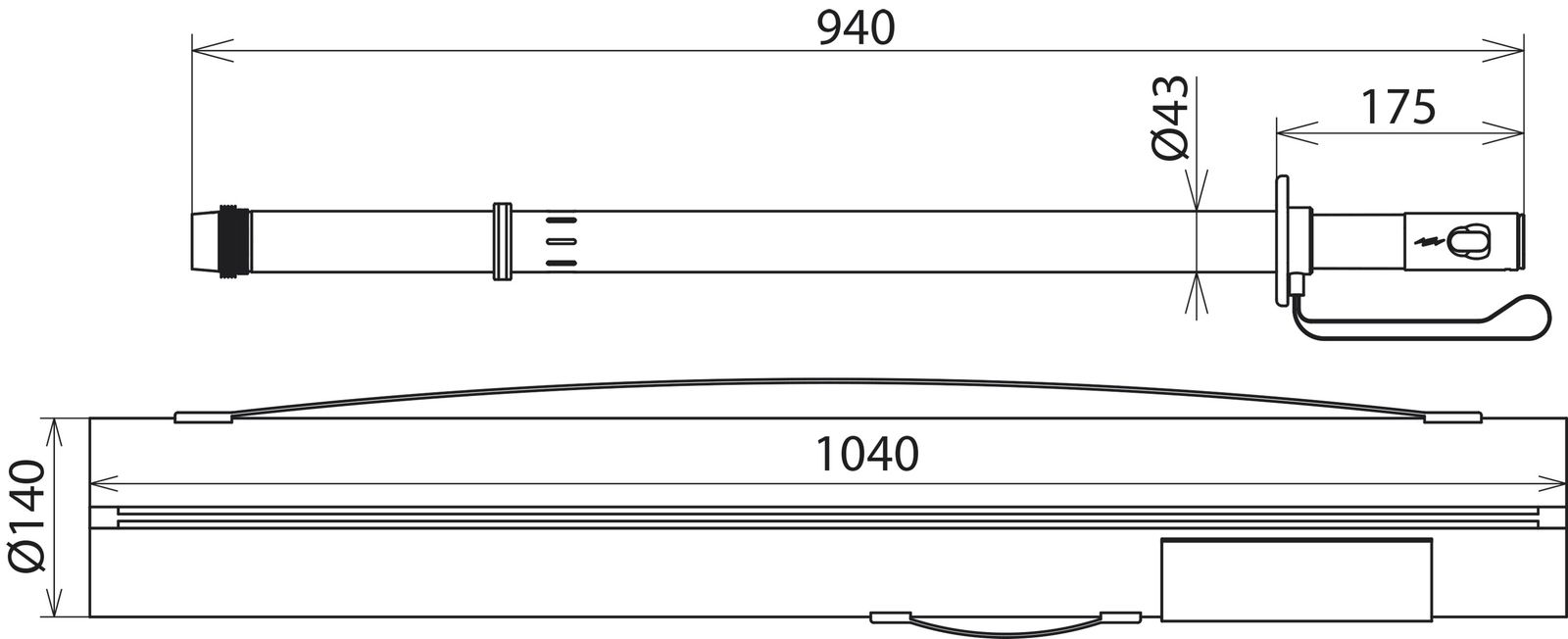 Spannungsprüfgerät 1p 110-420kV AC 50Hz akust/opt Mit Eigenprüfvorrichtung