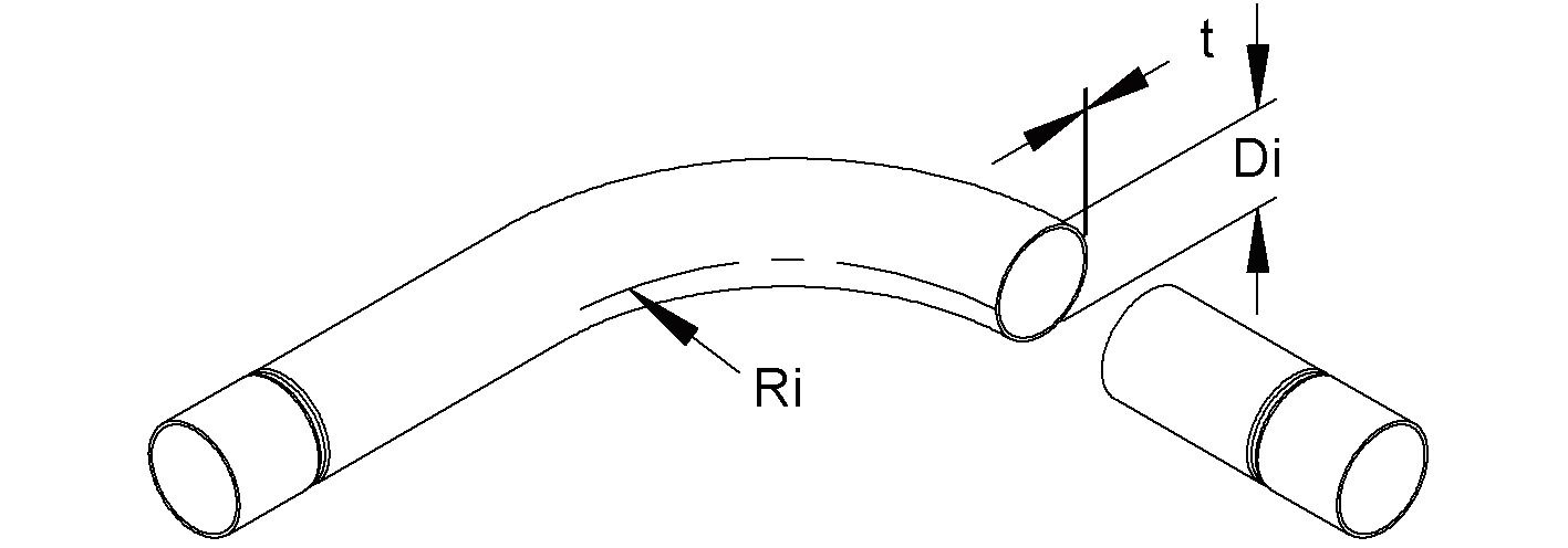 Rohrbogen Kabelschutz VA Ø40mm 90° unbeh
