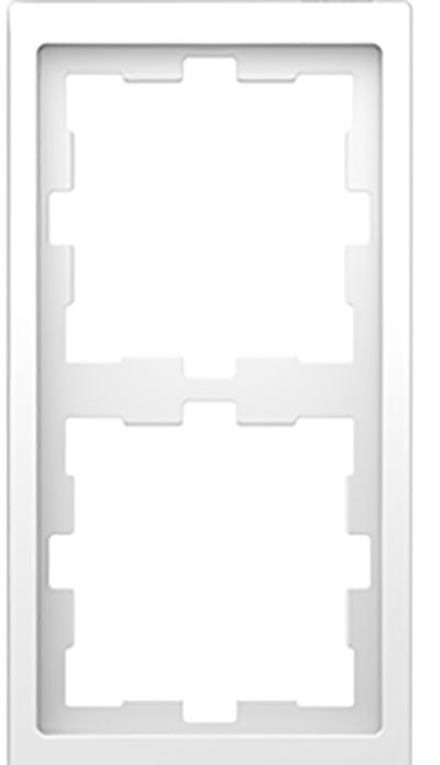 Rahmen 2f lows glz D-Life Kst f.GEB-K Unterputzmontage Thermopl