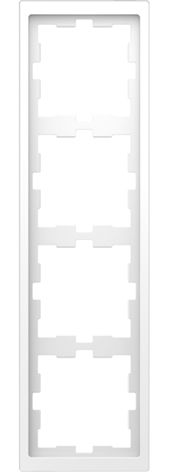 Rahmen 4f lows glz D-Life Kst f.GEB-K Unterputzmontage Thermopl