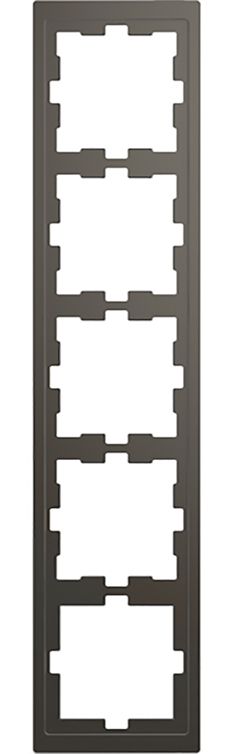 Rahmen 5f anth glz D-Life Kst f.GEB-K Unterputzmontage Thermopl