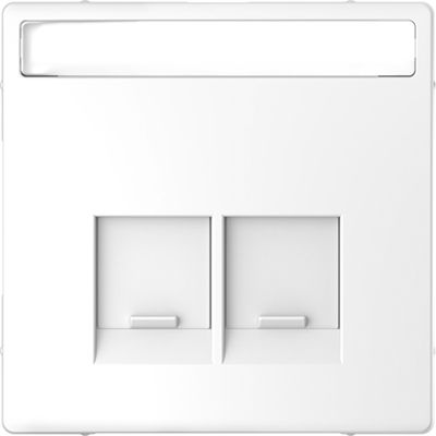 Zentralplatte USB 2f System Design anth Klemmbef m.Beschr.Feld