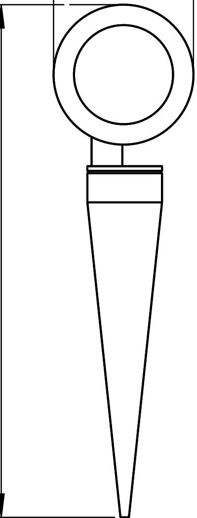 LED-Wegeleuchte 12W IP54 3000K 1200lm anth 1LED Alu Gl_tr