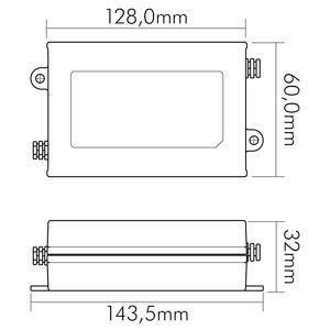 LED-Trafo 60W 1400mA 43V IP30 dim Kstgeh Dimmung Phasenabschnitt dyn
