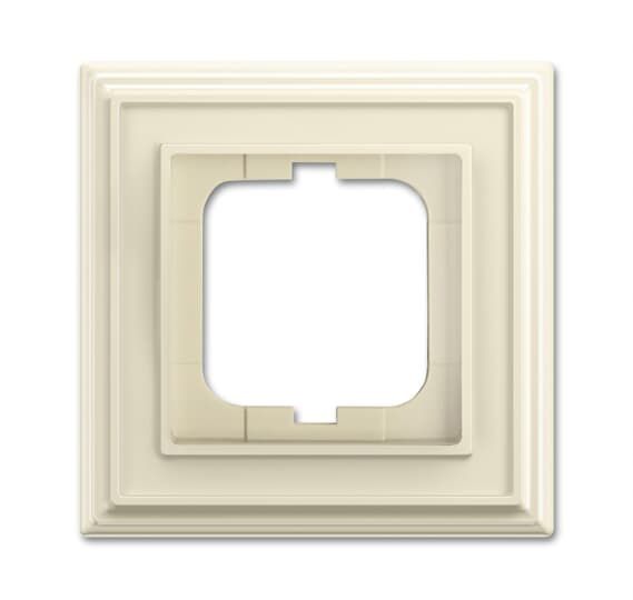 Rahmen 1f ws glz Kst f.GEB-K Thermopl Unterputzmontage