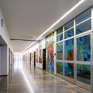 LED-Deckenanbauleuchte 23W 4000K 2371lm ws Konv Dimmung DALI IP20 1176x85x75mm