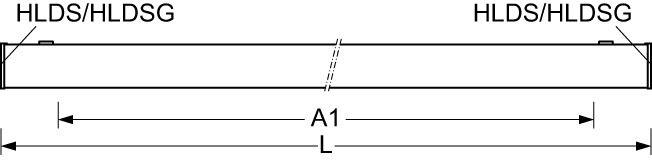 LED-Deckenanbauleuchte 23W 4000K 2371lm ws Konv Dimmung DALI IP20 1176x85x75mm