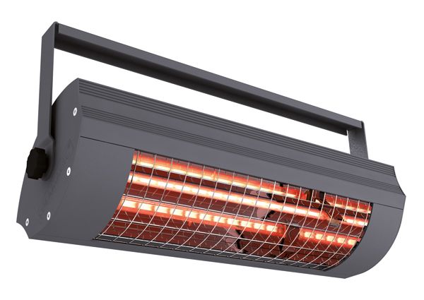 Infrarotstrahler IP24 2000W anth 1stuf 230V 483x230x176mm