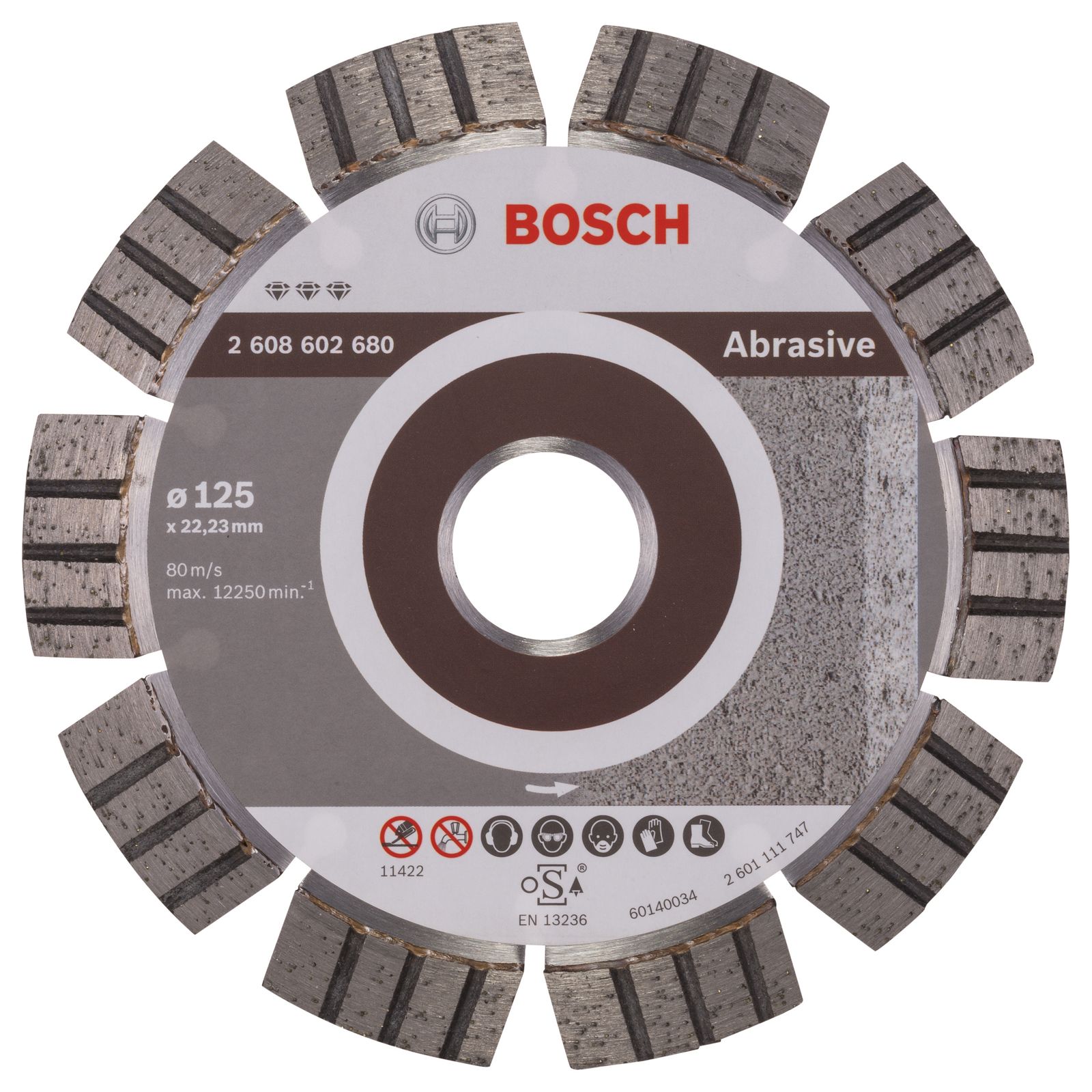 Diamant-Schleifscheibe PRO 125x12mm f.Backstein Geeignet für Kalksandstein