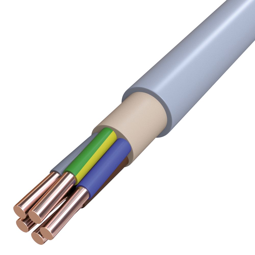 Starkstromkabel Cca XVB 5x4qmm RE R100 Polyolefine gr Farbe Cu Mit Schutzleiter