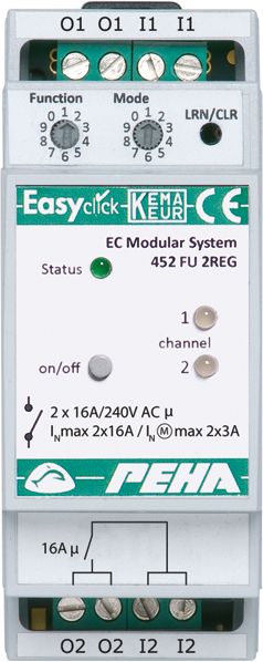 Schaltaktor Funkb C-Last EnOcean REG 2TE 2f 16A 3500W