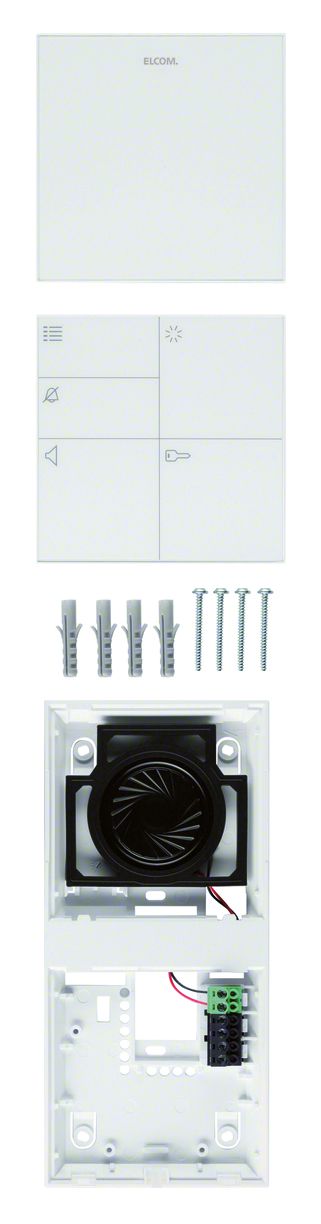 Audio-Innenstation Bus AP sw 96x196x20mm Internkommunikation Rufunterscheidung