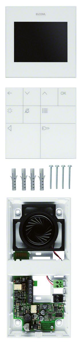 Haustelefon Bus AP PAL 89mm ver-ws 96x196x20mm Internkommunikation