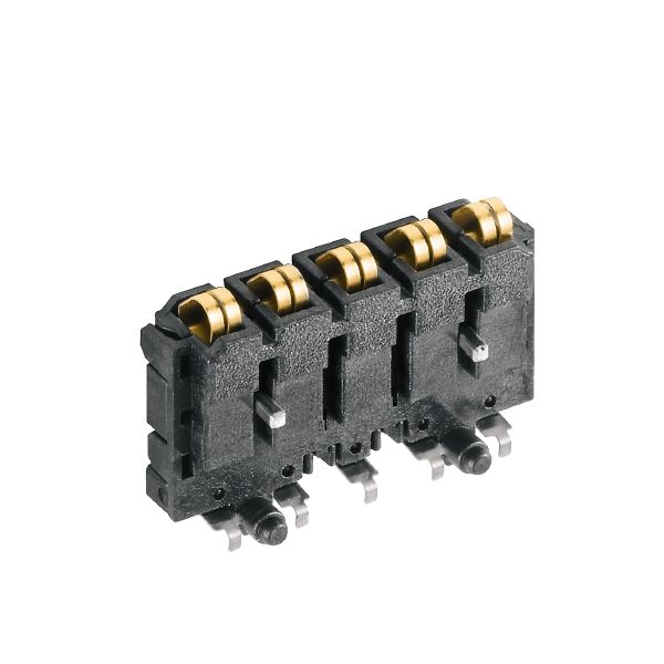 Platinenstecker Stift 5p sw 1re 5mm Go THR frei