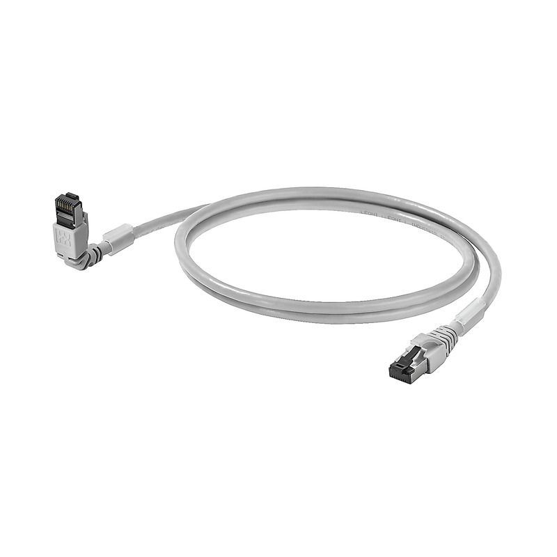 Patchkabel Cat6A 0,5m gr S/FTP RJ45 AWG27