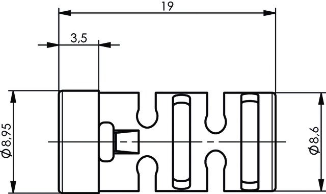 Knickschutz Koax-Typen Rundkabel vi Ø5,9mm Kst