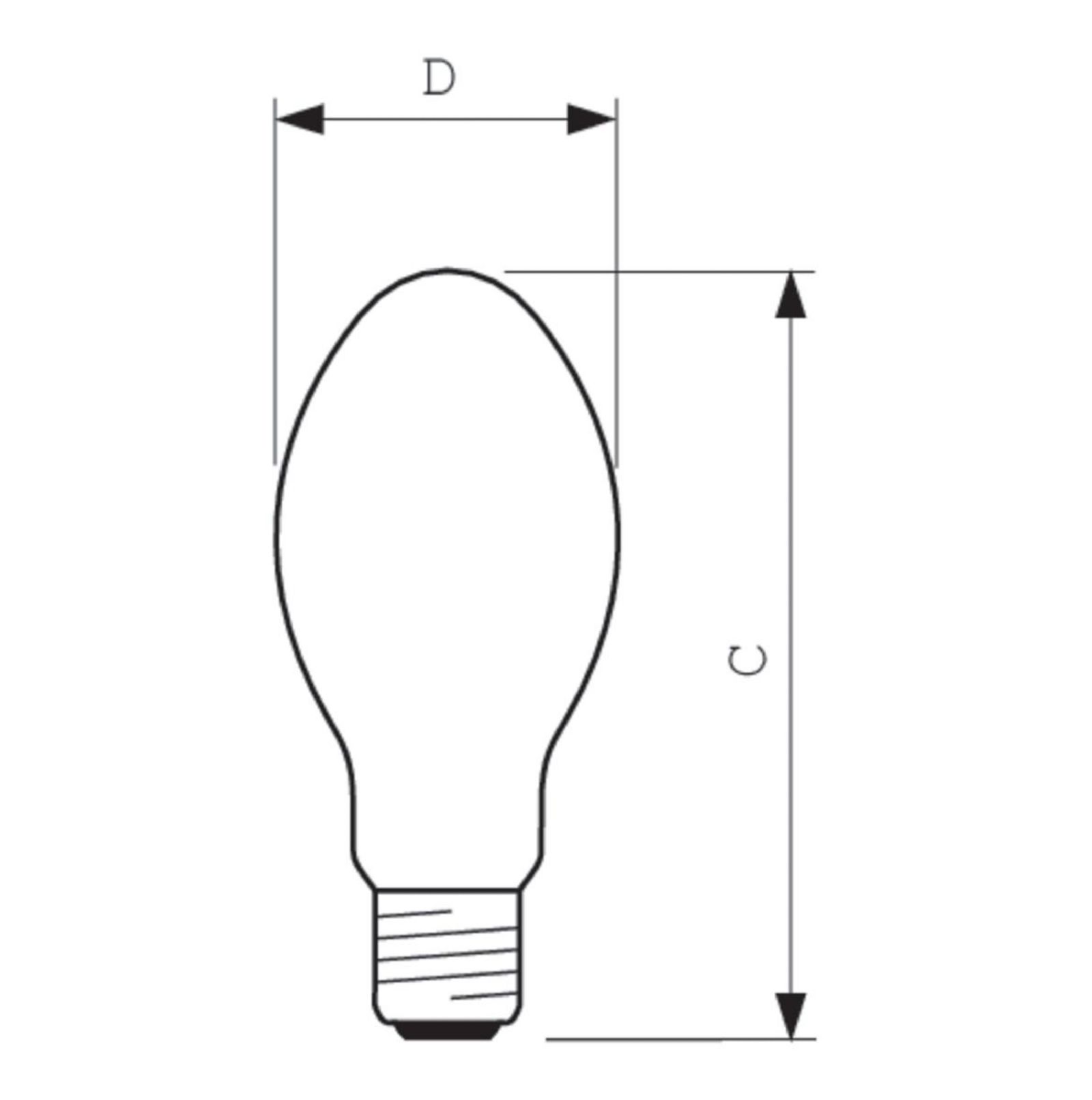 Natriumdampflampe 72W MASTER E27 2000K ellip extZündg.erf.
