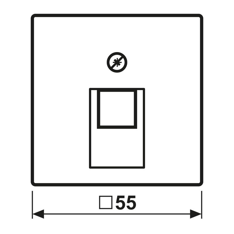 Zentralplatte UAE/IAE 1f A champ Schraubbef ohne