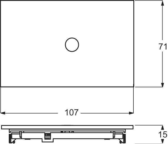 Tastsensor KNX PowN priOn Sensoren UP ws glz Powernet 1f 1pkt m.LED-Anz