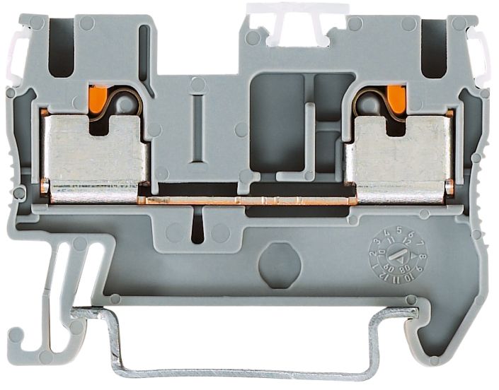 Reihenklemme 0,5-10qmm 1Etage bl 57A TS35 Hutschiene TH35
