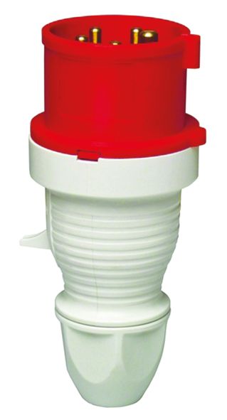 CEE-Stecker 5p 63A IP44 400V/rt 6h Schraubkl Kst Verschraubung