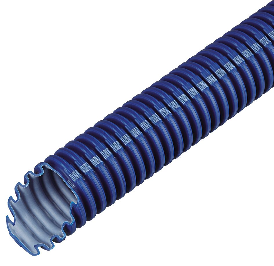 Wellrohr Ø25mm PE IP68 ohne Ummantelung bl 320N Polyethylen (PE) -25-90°C
