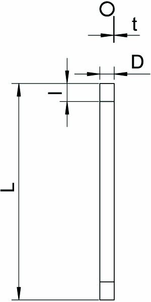 Alu-Gewinderohr Ø16mm starr unbeh -45-250°C Außengewinde (metrisch)