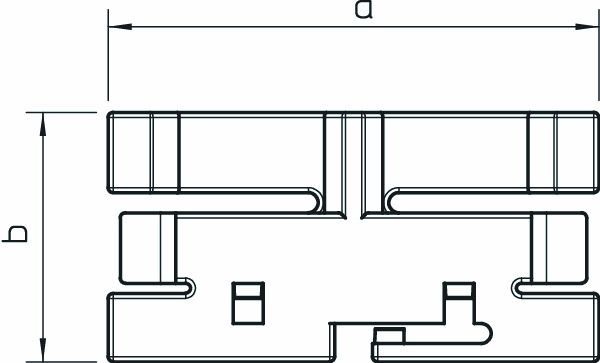 Kabelhalteklammer LF-K H60xB48,8mm fest einrast Kst hfr
