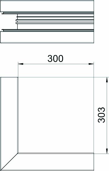 Außeneck GEB-K 70x170mm UT 90° Alu natur hfr anod/elox