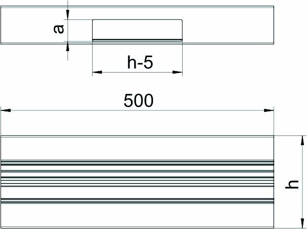 T-Stück GEB-K 70x170mm UT Alu anod/elox
