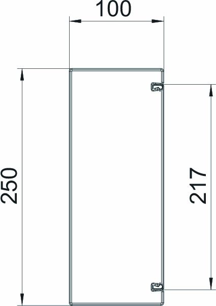 Brandschutzkanal I90 vz 250x100mm lose L2000mm