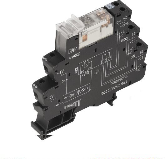 Schaltrelais 230V/AC 2W IP20 6,4x90x88mm Schraub