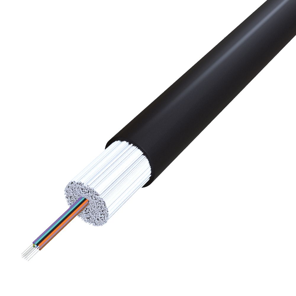 LWL-Außenkabel OM3 Fca A-DQZNB2Y 50/125 sw TRS MM50/125 Kabel längswasserdicht