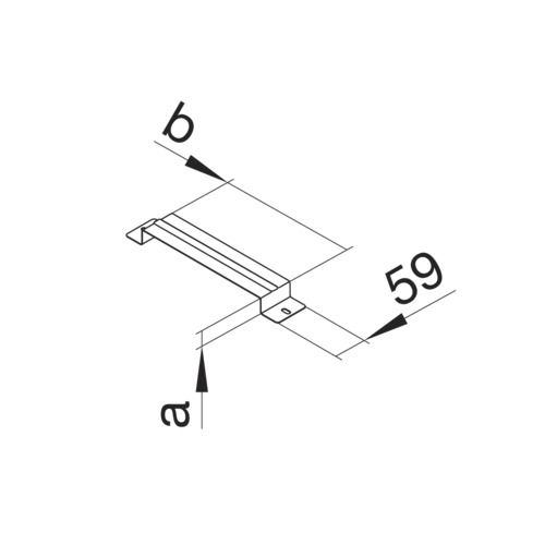Befestigungsbügel UF-K ST 340x48mm Bügel vz