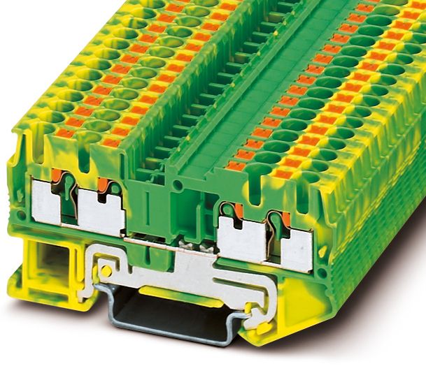 Schutzleiter-Reihenklemme 0,5-6qmm gn/ge 1Etage APL_erf. Hutschiene TH35