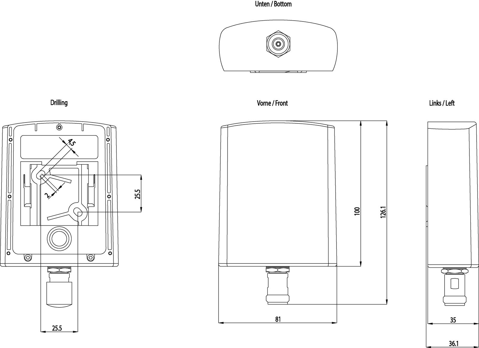 WLAN-Antenne Indoor Outdoor Buchse