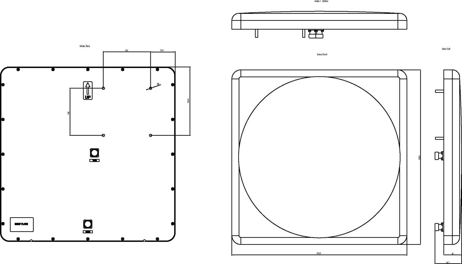 WLAN-Antenne Indoor Outdoor Buchse