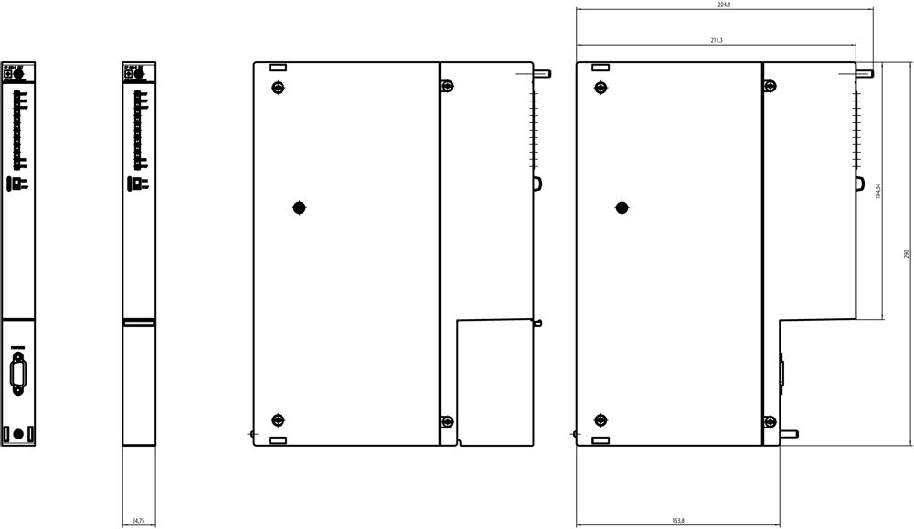 SPS-Kommunikations-Modul 1HW/RS485 f.PROFIBUS