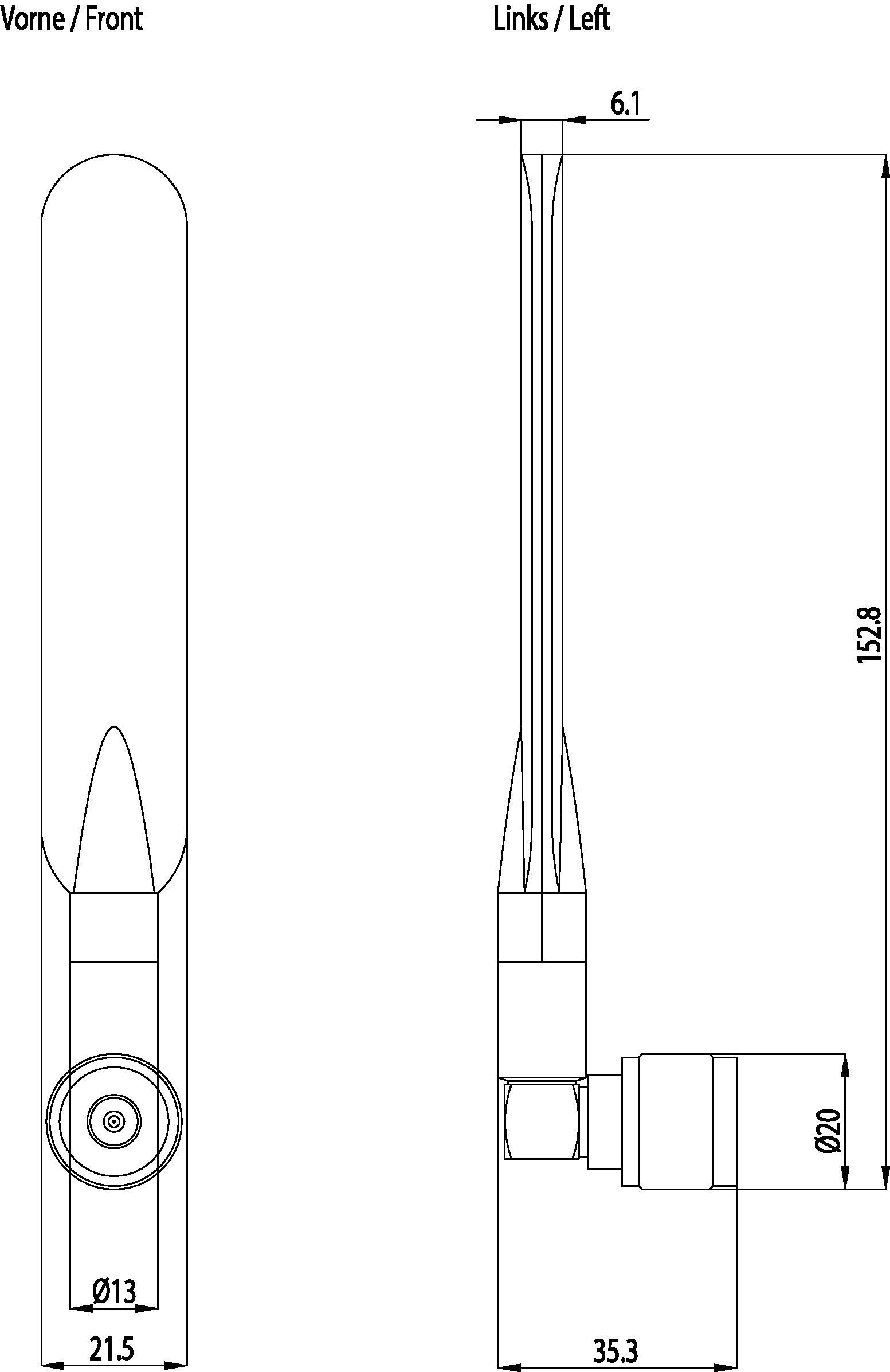 WLAN-Antenne Indoor Stecker