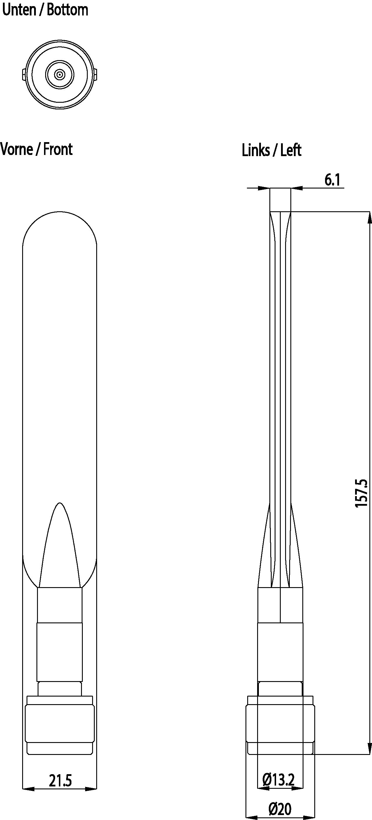 WLAN-Antenne Indoor Stecker